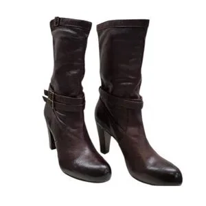 Frye | Shoes | Frye Dark Brown Miranda Slouch Boots Sz 85m  display picture 1